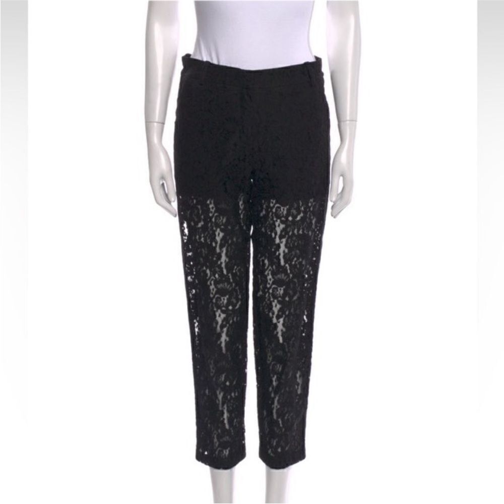 NWT Robert Rodriguez Elegant Black Lace Women's PantsUS4